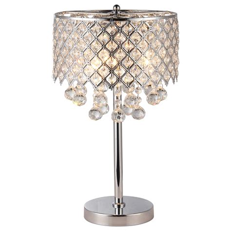 chanel crystal table lamp|crystal chandelier table top lamps.